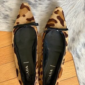 ✨🐆Prada Calf Hair Flats 🐆✨